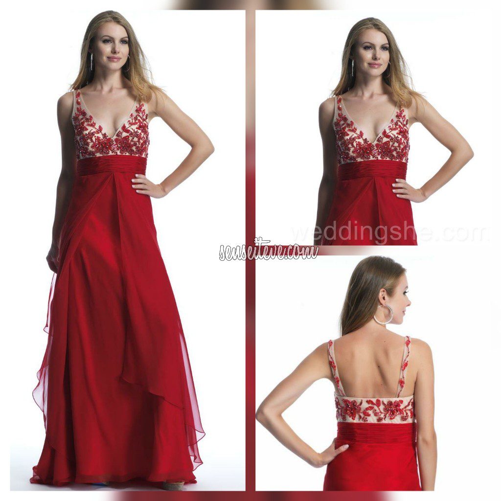 Red Prom Dress_Embriodary Lovers