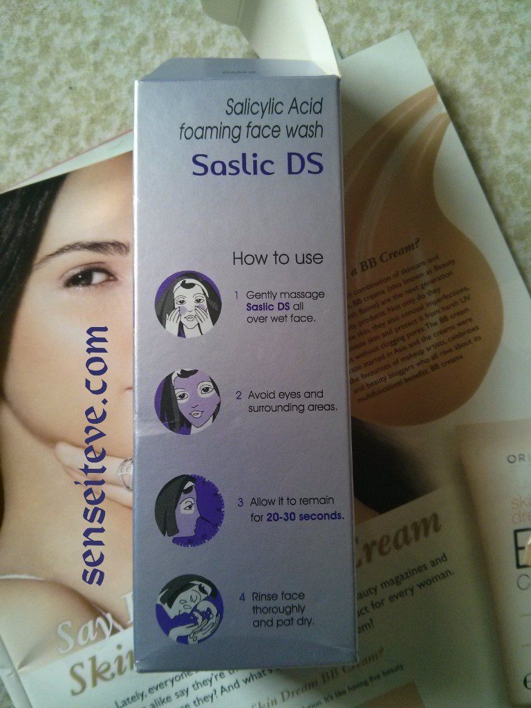 Saslic DS Foaming face wash Review