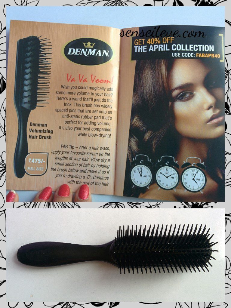 In my Fabbag April 2015_Denman volumizing hair brush