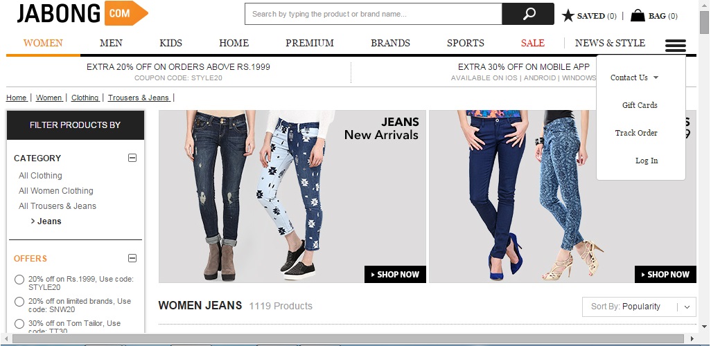 Top 5 Websites To Buy Jeans Online in India