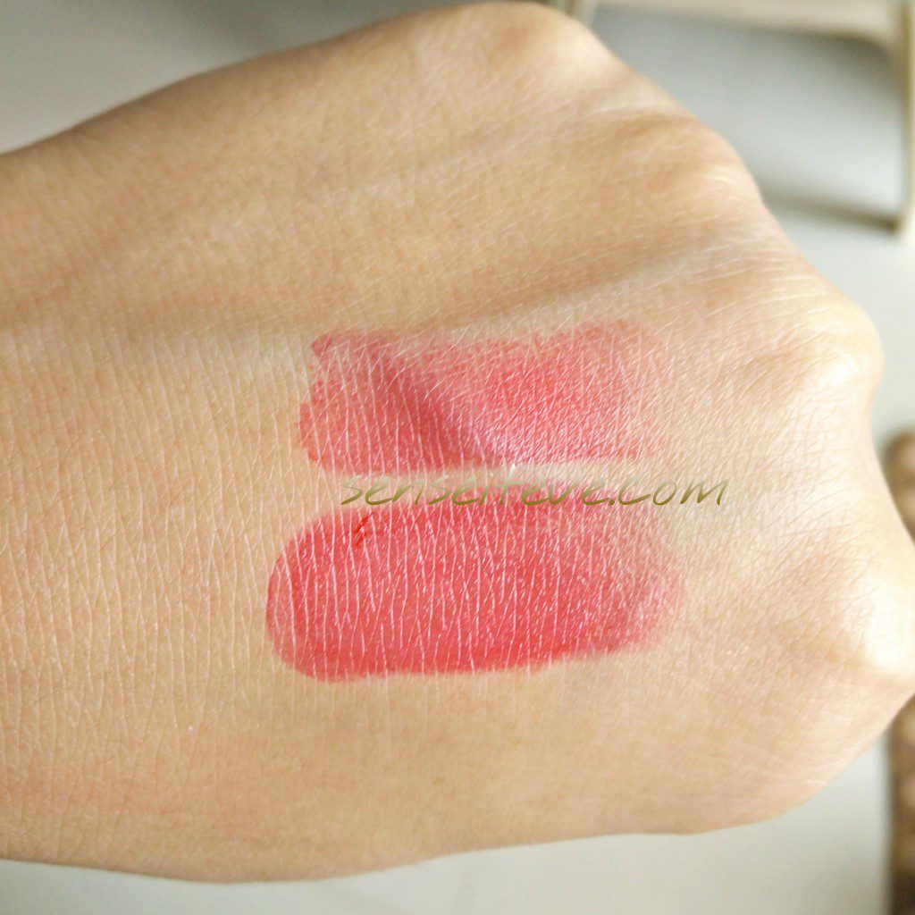 In my Fabbag july 2015-bellapierre mineral lipstick swatch