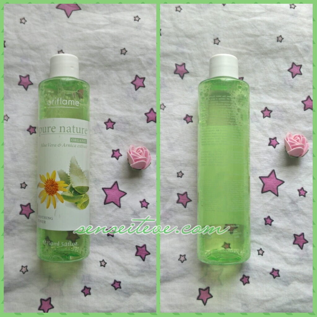 Oriflame-Pure-Nature-Soothing-Toner-with-Aloe-vera-Arnica-Extracts-Review