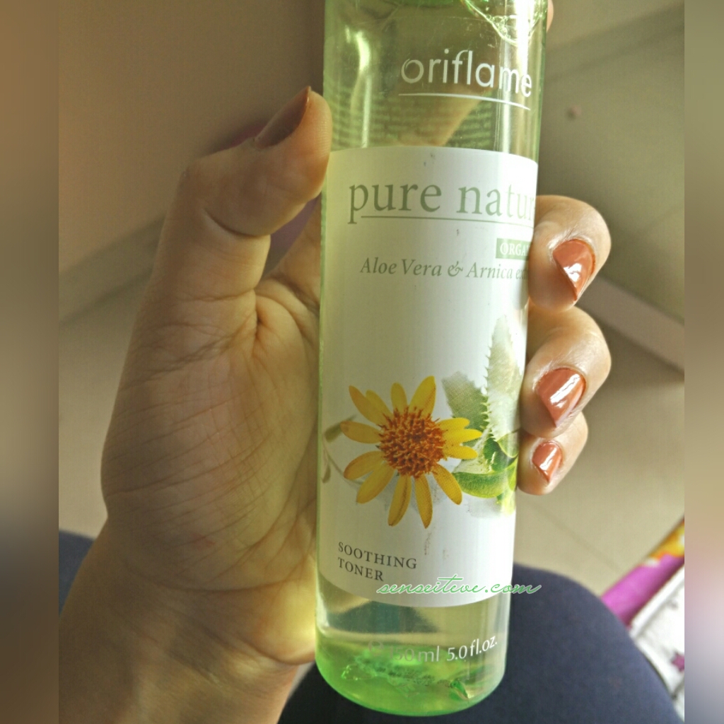 Oriflame Pure Nature Soothing Toner with Aloe vera & Arnica Extracts