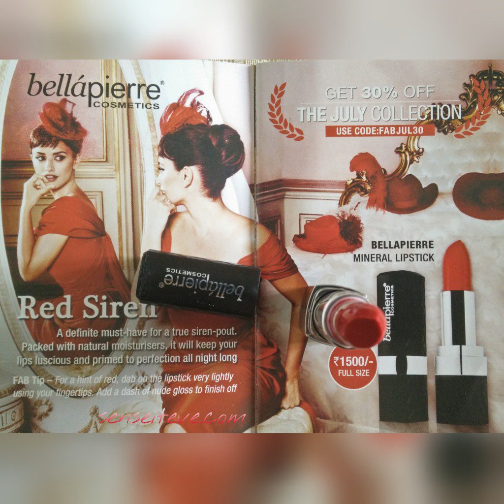 in my Fabbag july 2015-bellapiere mineral lipstick