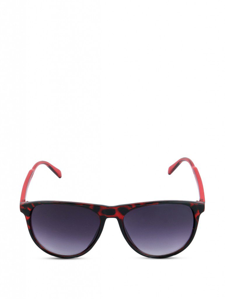 red animal print wayfarers