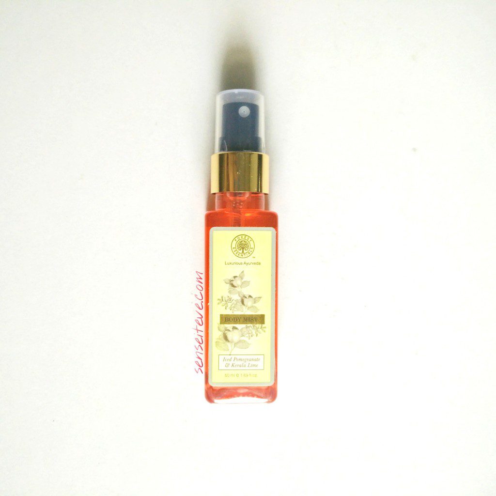 Forrest Essentials Body Mist Iced Pomegranate & Kerala Lime Review