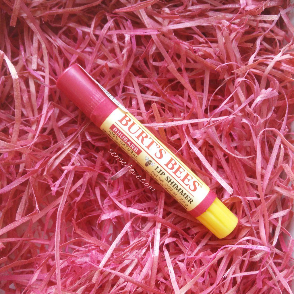 My Envy Box October 2015_Burt Bees Lip Shimmer Rhubarb