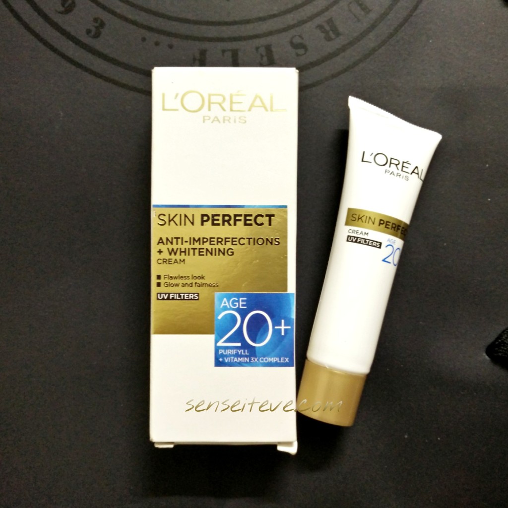 L'oreal Paris Skin Perfect Anti-inperfections +Whitening Cream for Age 20+ Packaging