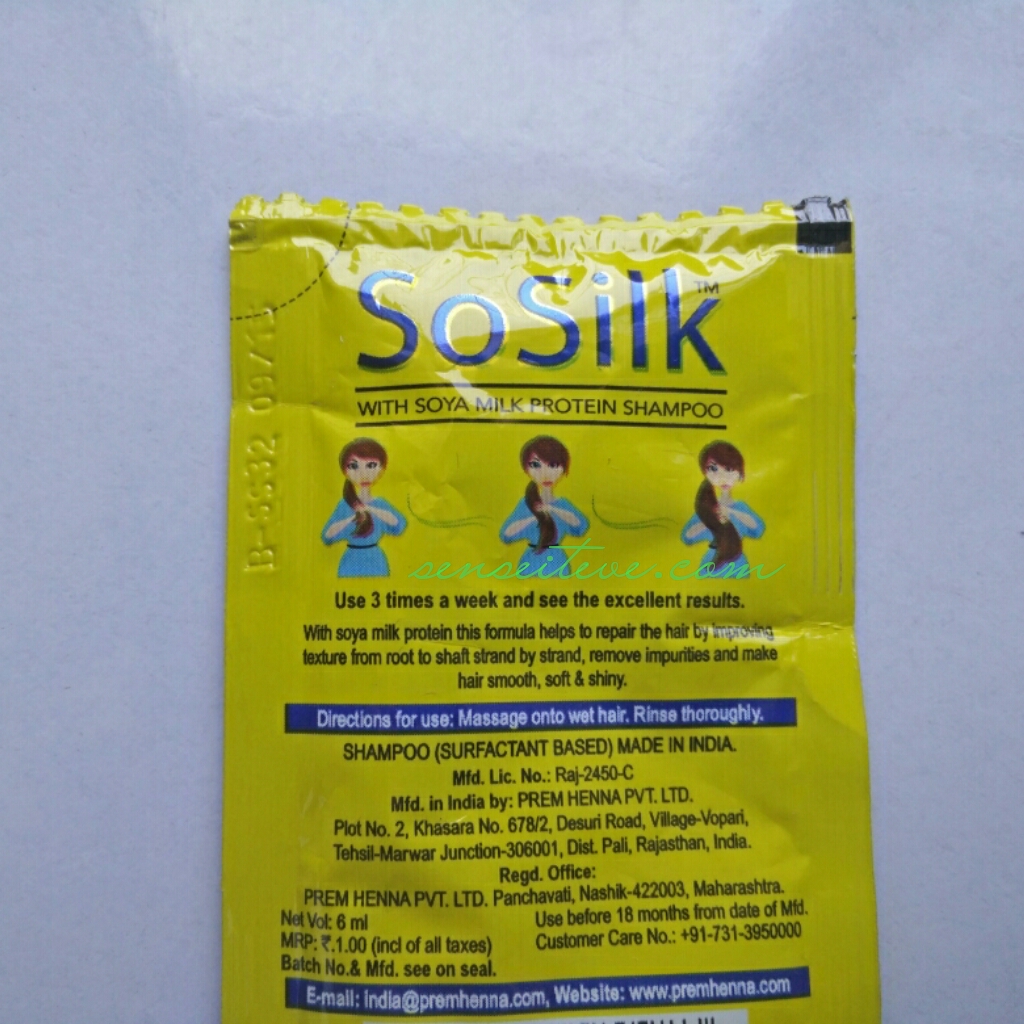 So Silk With Soya Milk Protein Shampoo Description