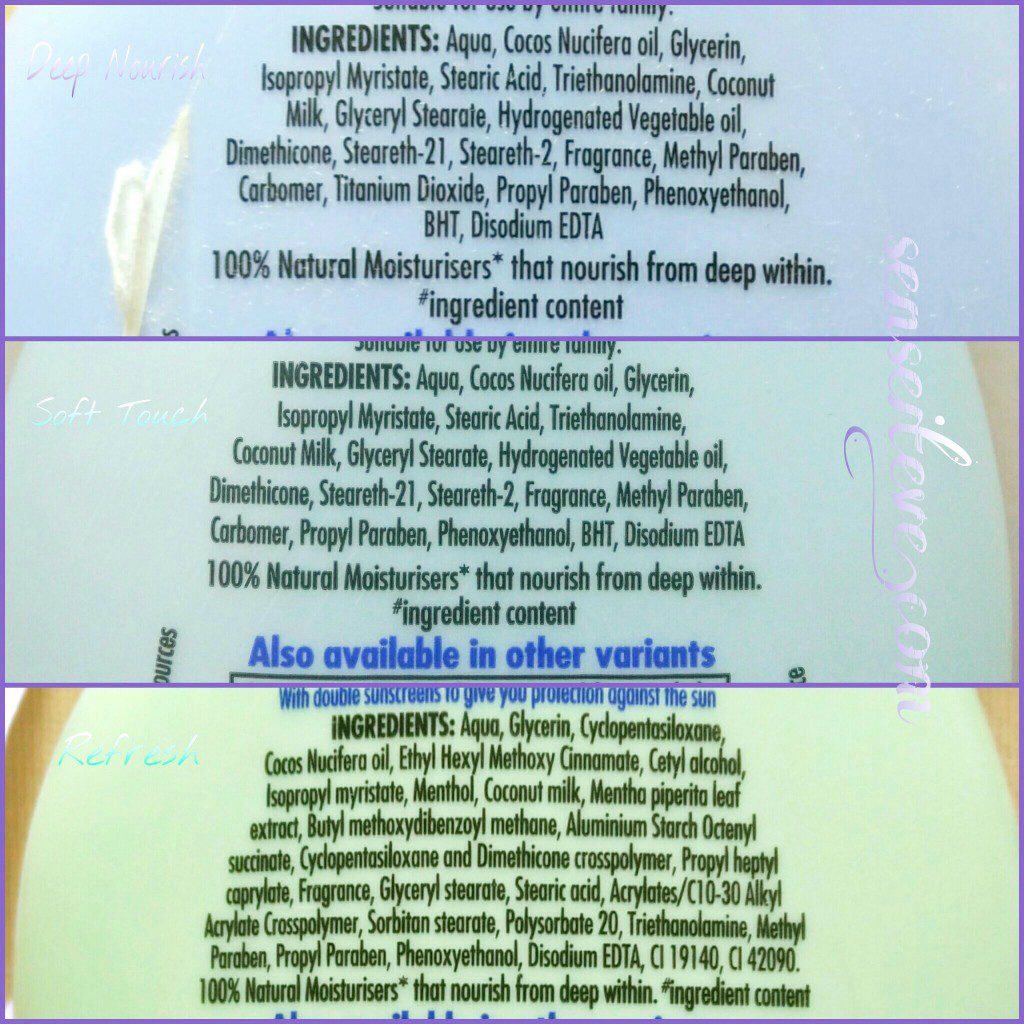 Parachute Advansed Body Lotions Ingredients