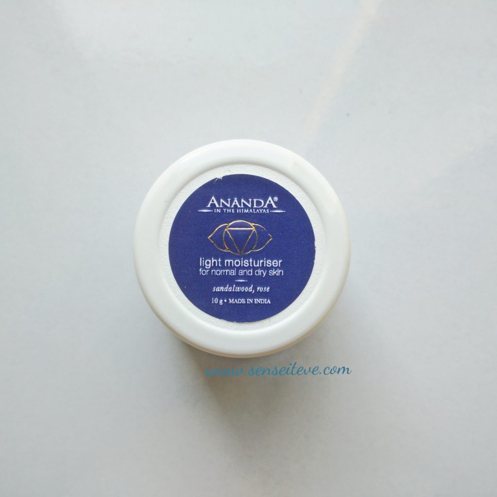 Ananda Light Moisturizer for Normal to Dry Skin Review e1460813010561 Sense It Eve Ananda Light Moisturizer for Normal to Dry Skin Review
