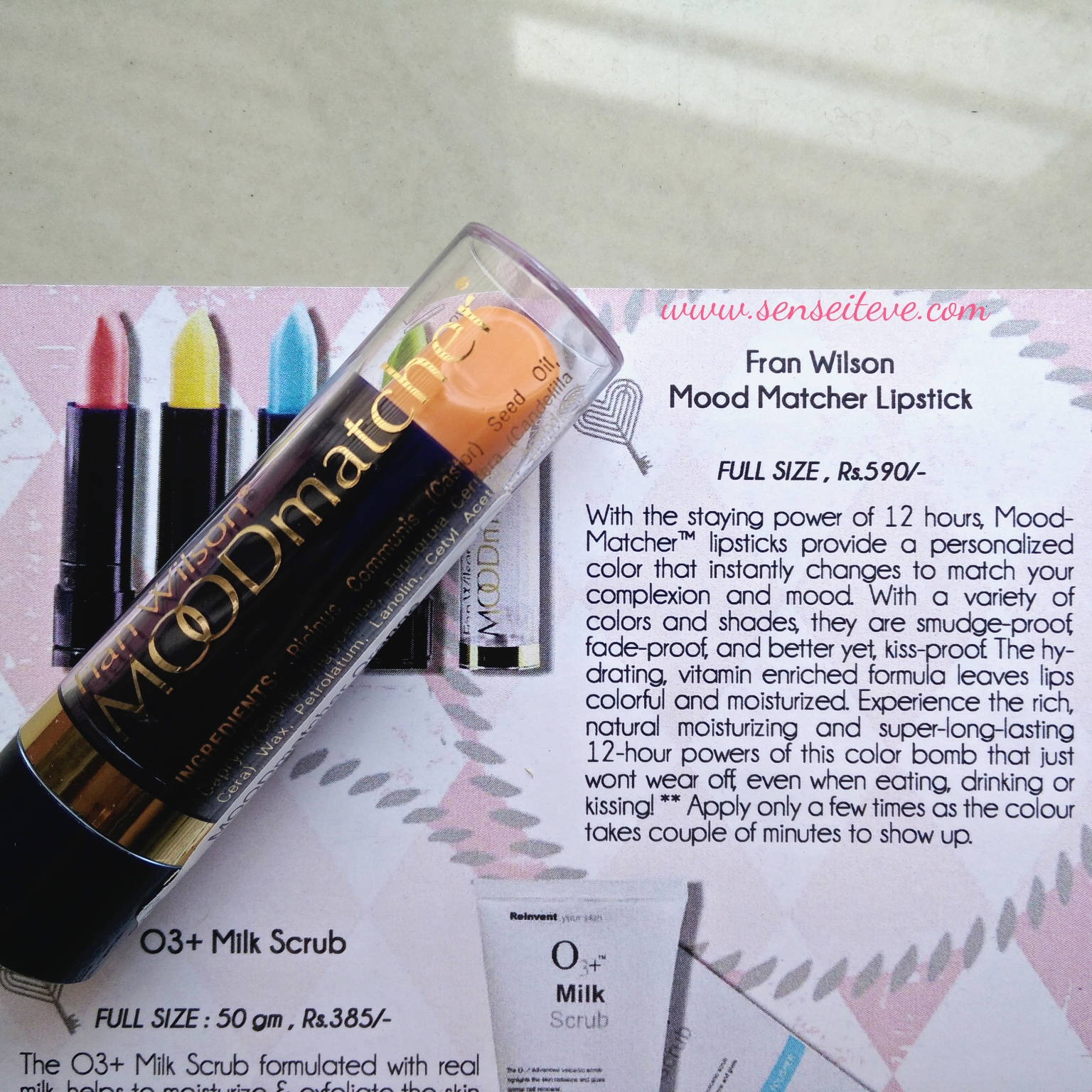My Envy Box April 2016_Fran Wilson Mood Matcher Lipstick Orange