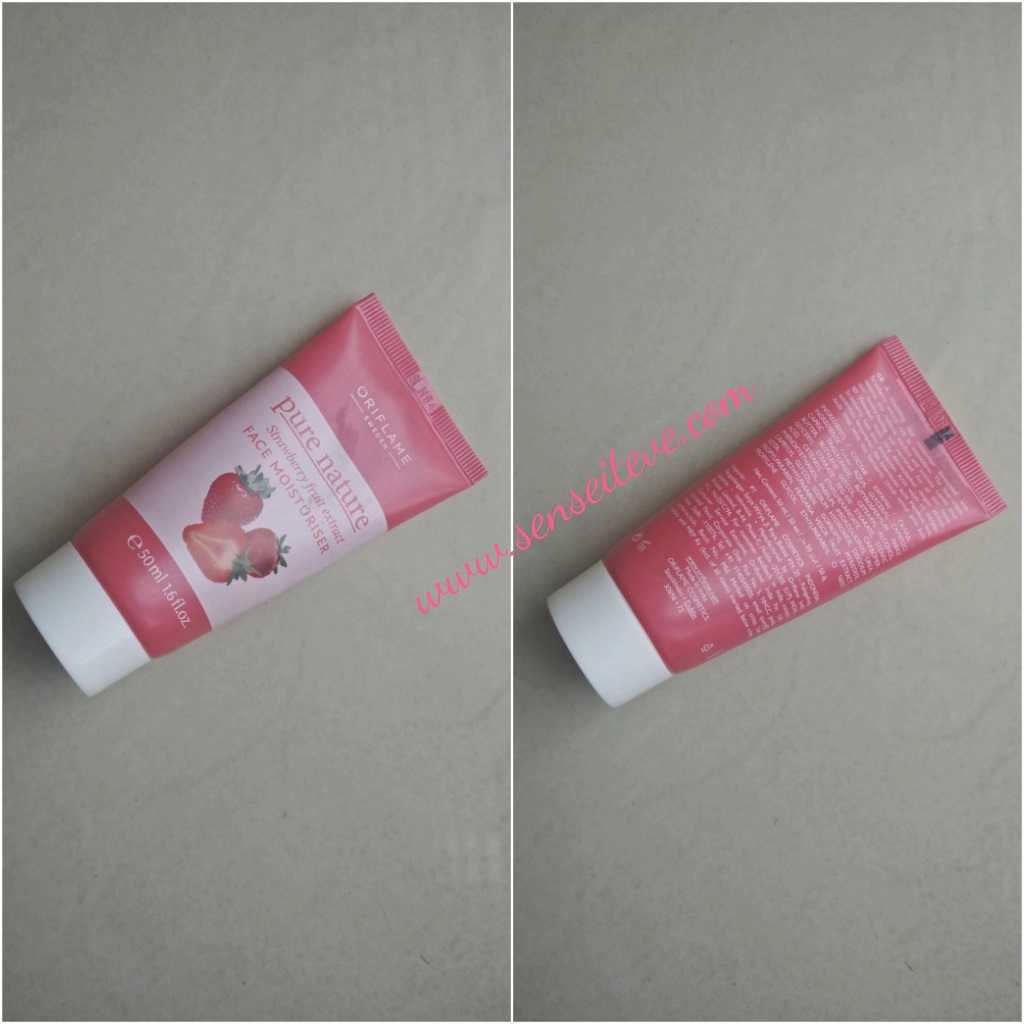 Oriflame Pure Nature Strawberry Fruit Extract Face Moisturizer Review