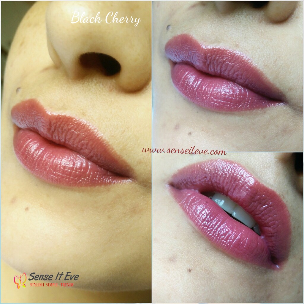 Oriflame Pure Colour Lipstick Black Cherry Swatches