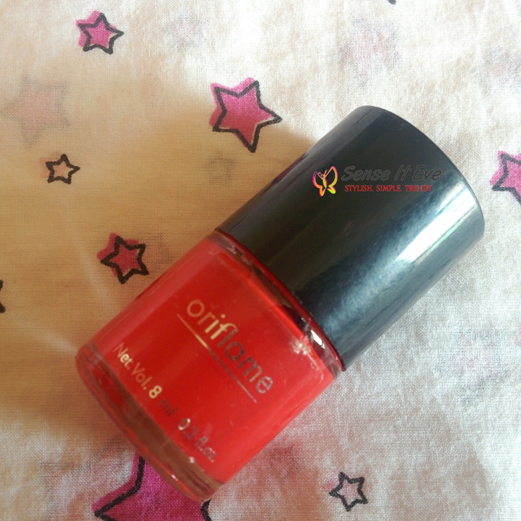 Oriflame Pure Colour Nail Polish 23168 Coral Red Review & Swatches