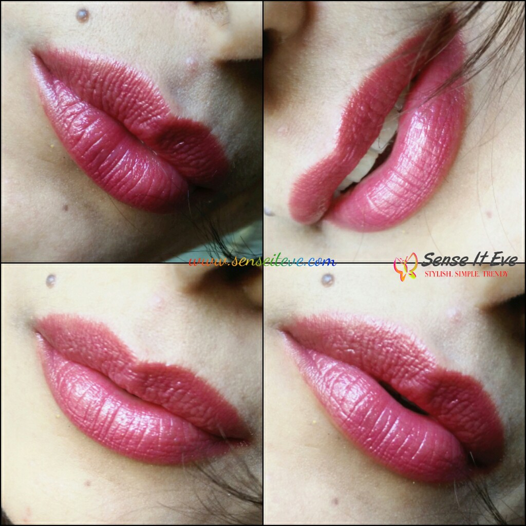 Burt’s Bees Lip Shimmer Rhubarb Review and Swatches. 