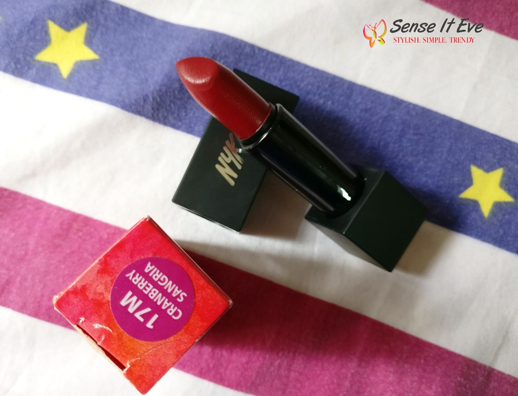 Nykaa So Matte Lipstick Cranberry Sangria Packaging Sense It Eve Nykaa So Matte Lipstick Cranberry Sangria : Review & Swatches