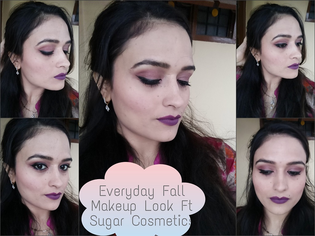 Everyday Fall Makeup Look using Only Sugar Cosmetics Sense It Eve Everyday Fall Makeup Look Ft Sugar Cosmetics