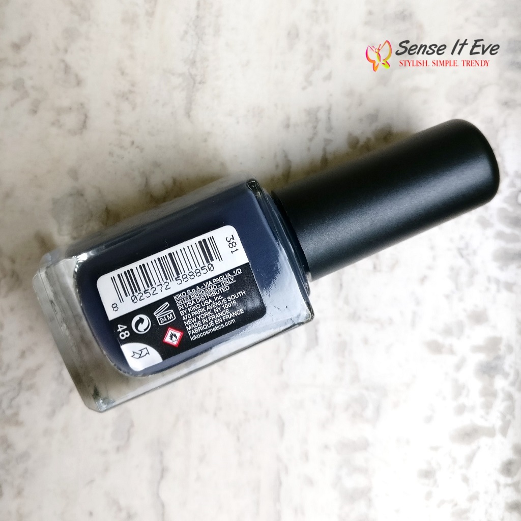 KIKO Milano Nail Lacquer 381 Purple Grey Review Sense It Eve KIKO Milano Nail Lacquer 381 Purple Grey : Review & Swatches