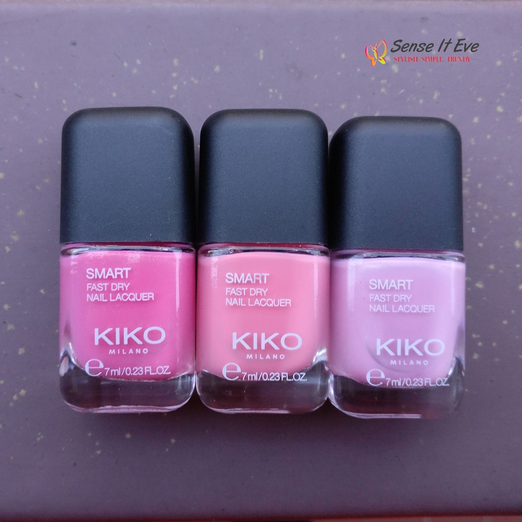 Kiko Milano Smart Fast Dry Nail Lacquer Pinks Review Sense It Eve KIKO Milano Smart Fast Dry Nail Lacquer : Review & Swatches