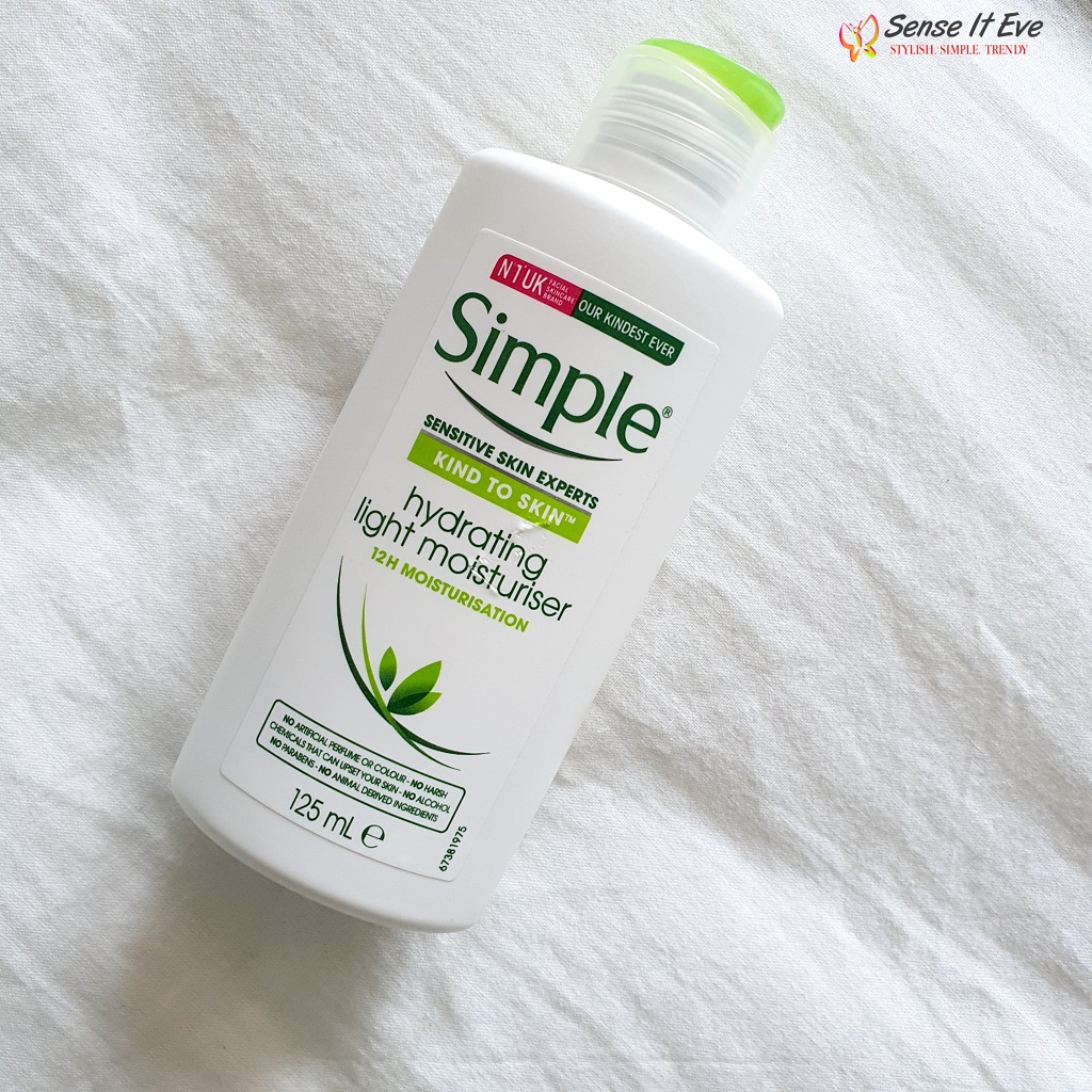 Simple Hydrating Light Moisturizer Review Sense It Eve Simple Kind to Skin Hydrating Light Moisturizer Review