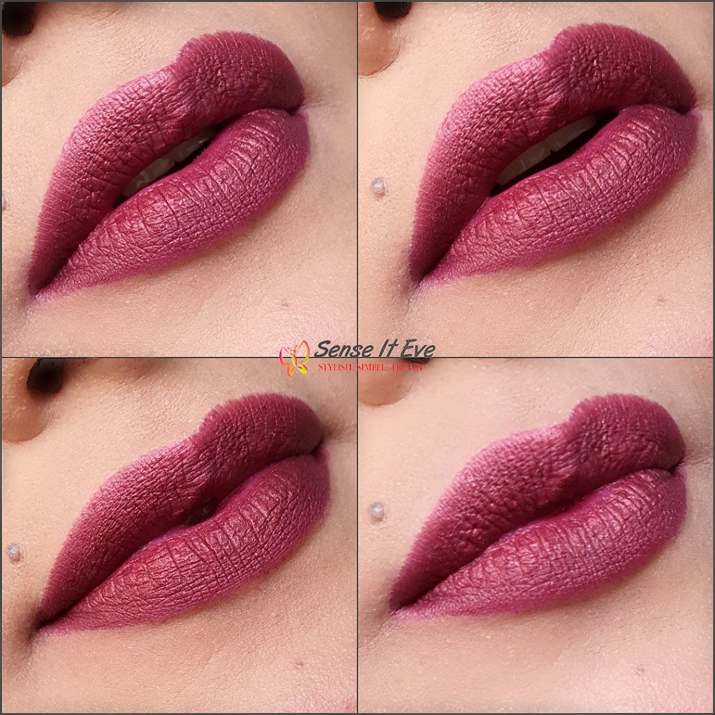 Maybelline Color Sensational Metallic Lipstick 25 Copper Rose Lip swatches