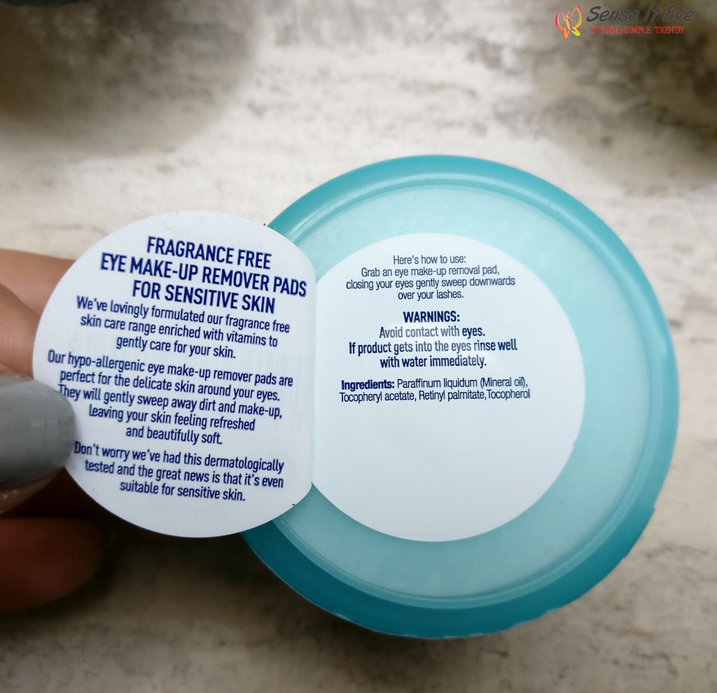 Boots Fragrance Free Eyemakeup Remover Pads Ingredients Sense It Eve Boots Fragrance Free Eye Makeup Remover Pads Review