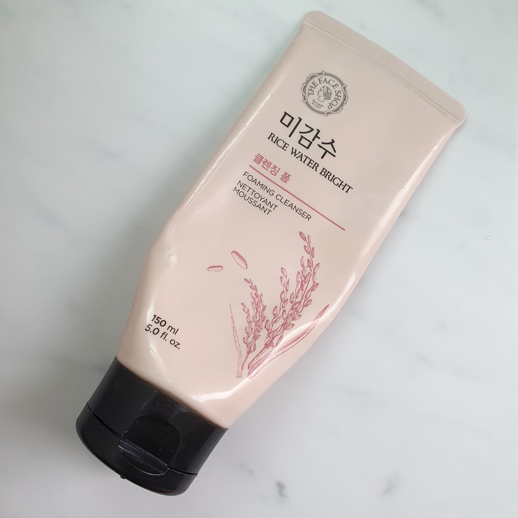 The Face Shop Rice Water Bright Foaming Cleanser Review Sense It Eve The Face Shop Rice Water Bright Foaming Cleanser Review