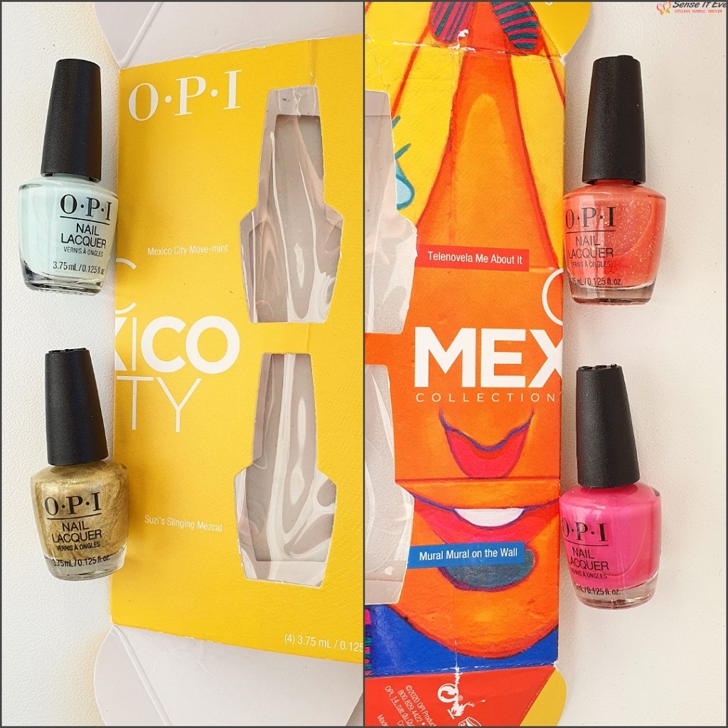 OPI Maxico City Collection Packaging Sense It Eve OPI Mexico City Collection Mini Set Review