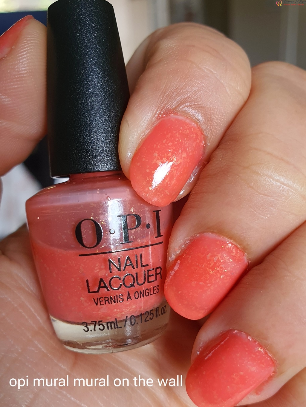 OPI Mural Mural On the Wall Swatches Sense It Eve OPI Mexico City Collection Mini Set Review