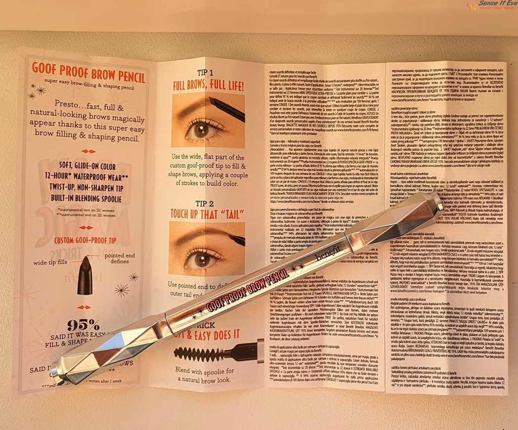 Benefit Goof Proof Brow Pencil Sense It Eve Achieving Brow Perfection with Benefit's Goof Proof Brow Pencil