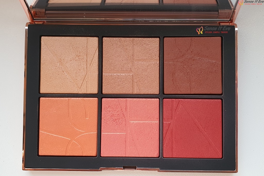NARS Orgasm On The Beach Cheek Palette Shades Sense It Eve NARS Orgasm On The Beach Cheek Palette : Review & Swatches