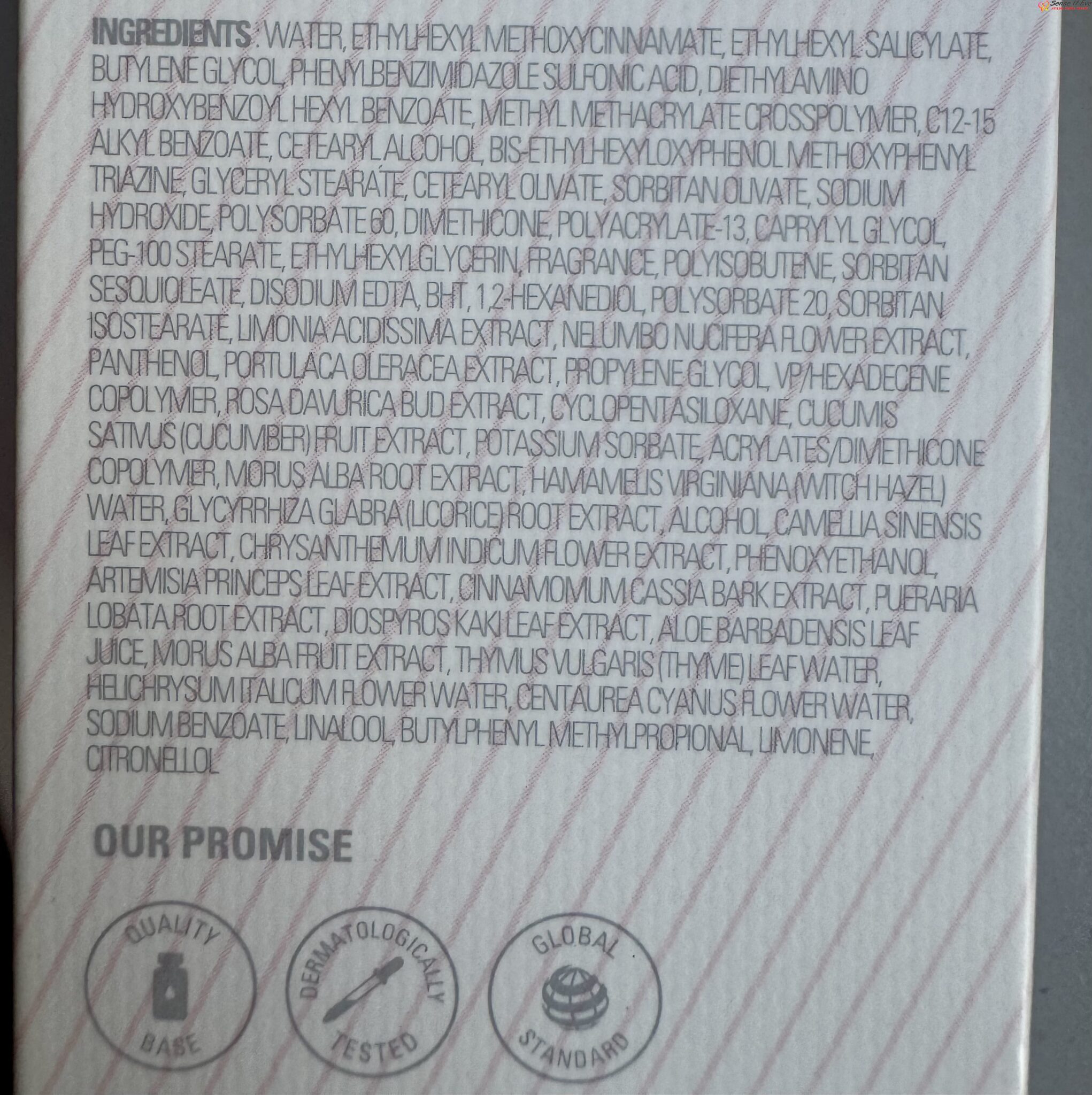 MISSHA All Around Safe Block Essence Sun SPF45 PA+++ ingredients list