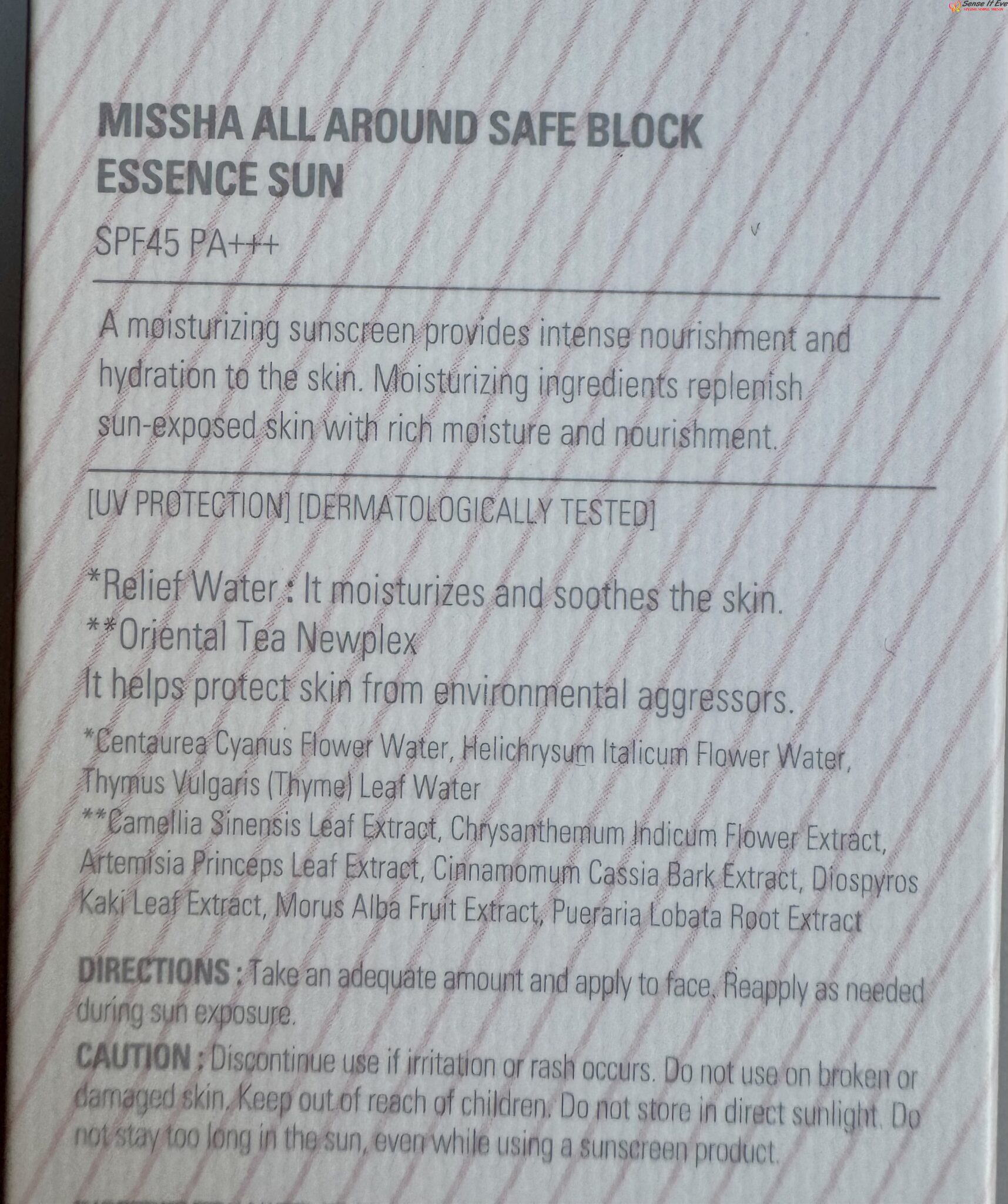 IMG 5076 Sense It Eve MISSHA All Around Safe Block Essence Sun SPF45 PA+++: My Everyday Sunscreen Obsession