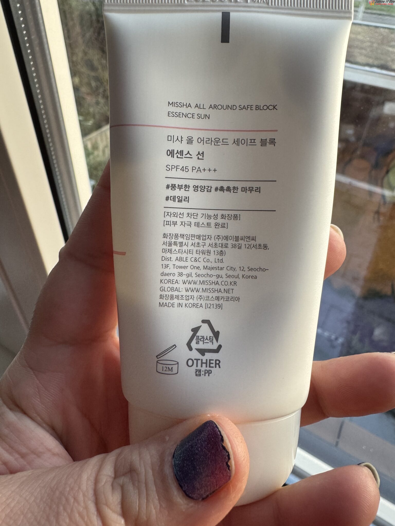 IMG 5079 Sense It Eve MISSHA All Around Safe Block Essence Sun SPF45 PA+++: My Everyday Sunscreen Obsession