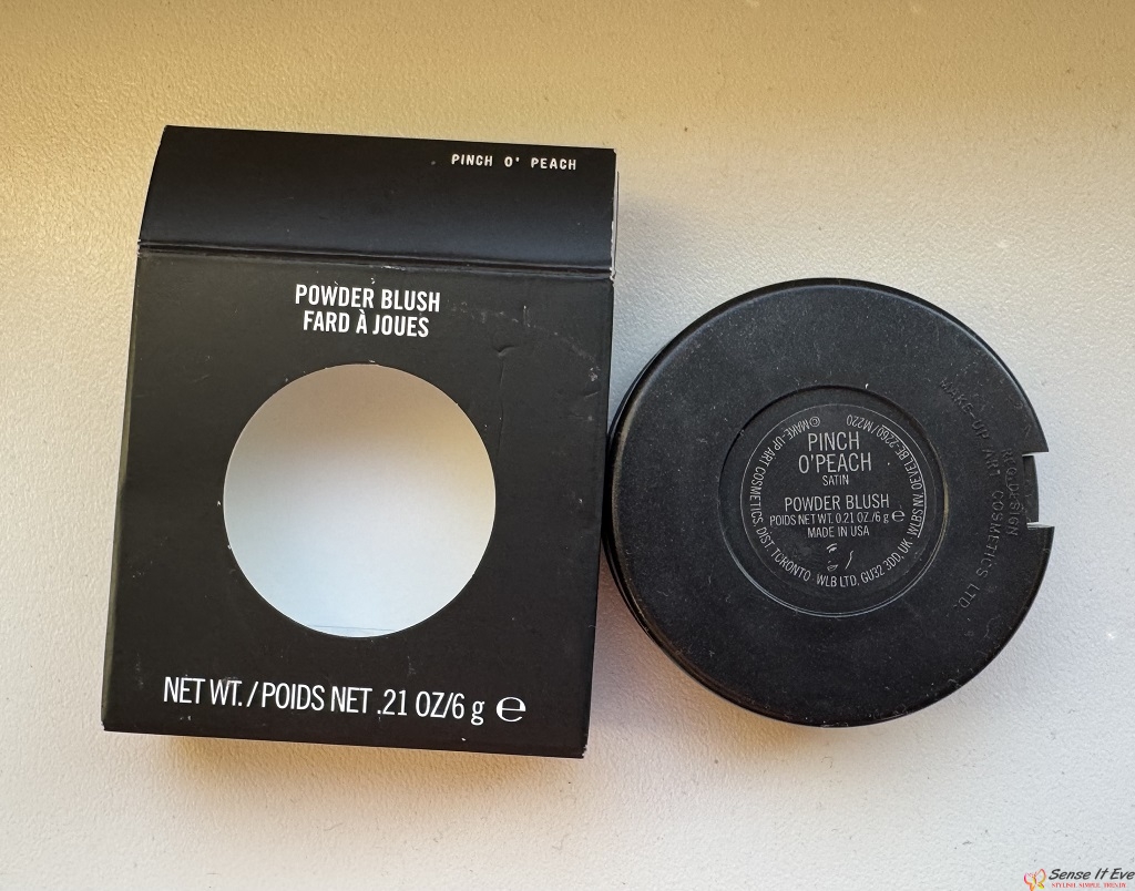 MAC Powder blush Pinch O Peach Review Sense It Eve MAC Pinch O’ Peach Blush - Sweet Peachy Glow with a Formula Twist
