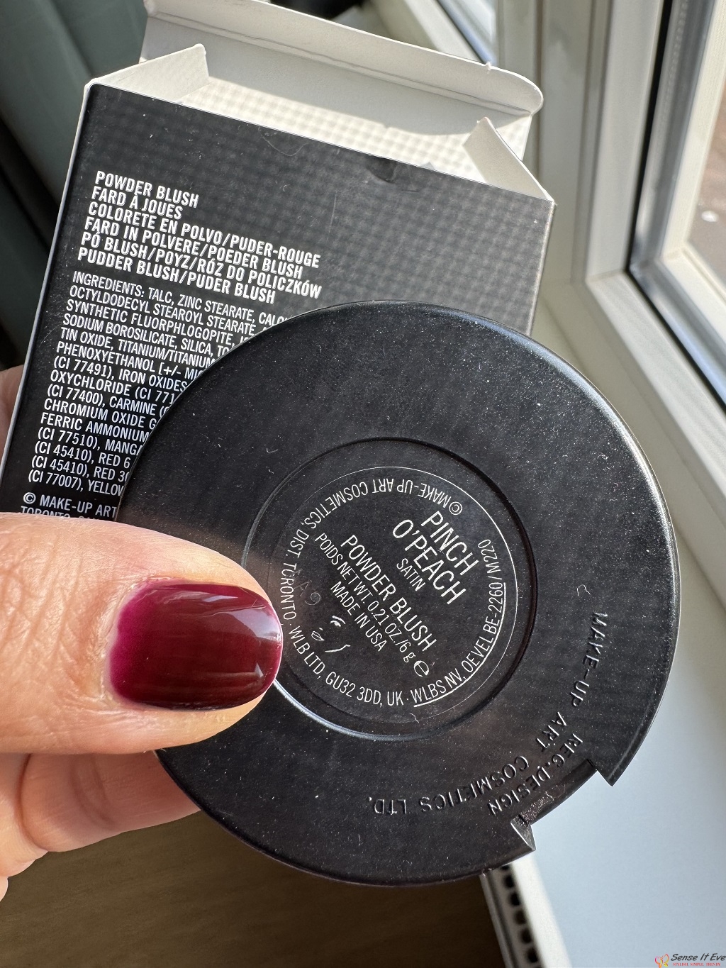 MAC Powder blush Pinch O Peach shade Sense It Eve MAC Pinch O’ Peach Blush - Sweet Peachy Glow with a Formula Twist