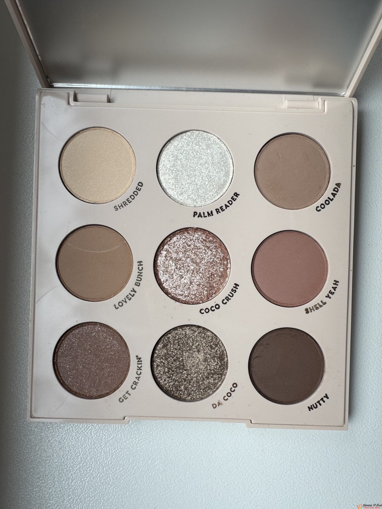 IMG 6385 Sense It Eve ColourPop Going Coconuts Eyeshadow Palette Review